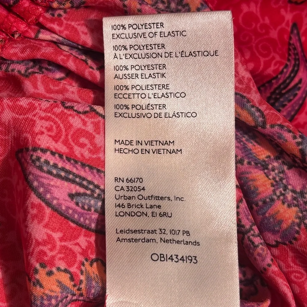 Free People “I got you” Long sleeve collared floral print blouse in “ruby combo” - Picture 10 of 10